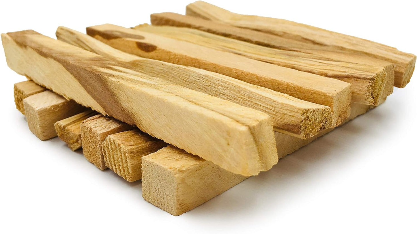 Palo Santo - Incense Sticks for Stress Relief, Spiritual Cleansing, Home Purification, Healing, Meditation, Gifts - Aromatic Holy Wood Incense - 100% Natural, Sustainable, Wild Harvested. (Pack of 12)