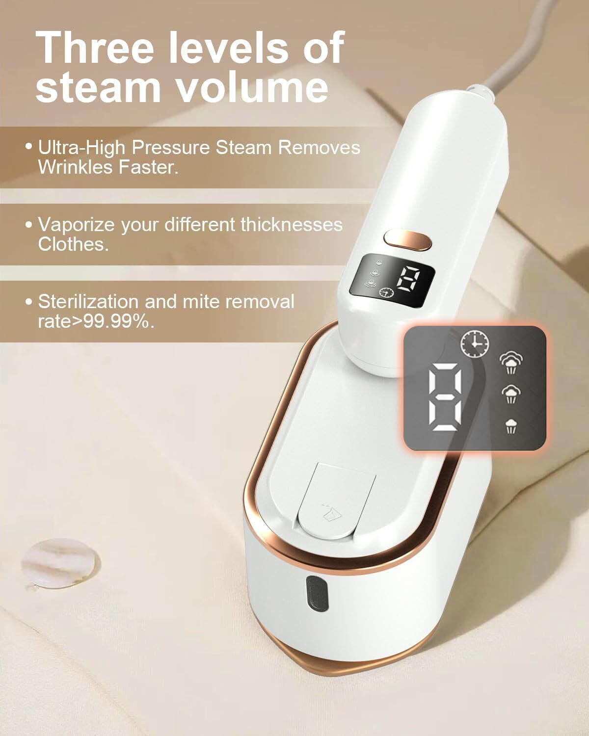 Travel Steamer Iron for Clothes - 1200W Handheld Size Portable Travel Steamer
